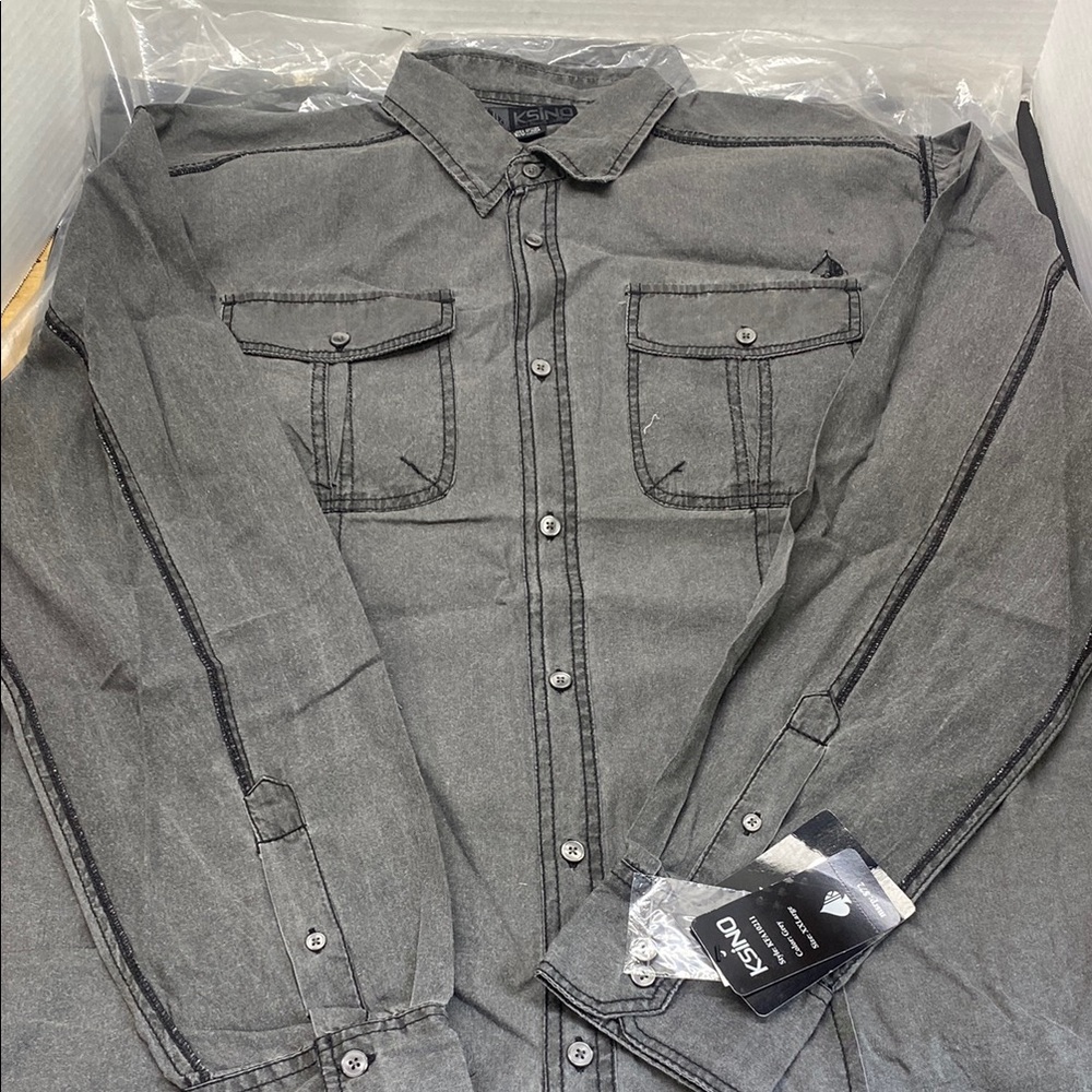 KSINO Gray Shirt RETAIL $74